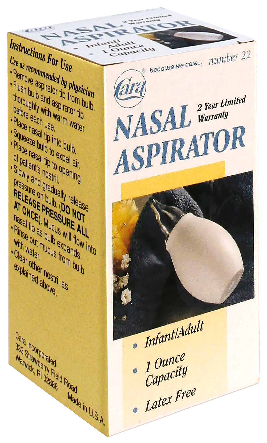 Model #22 - 1 oz Nasal Aspirator